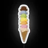 Vibrant Rainbow Ice Cream Neon Sign adds Fun Home Decor Touches.