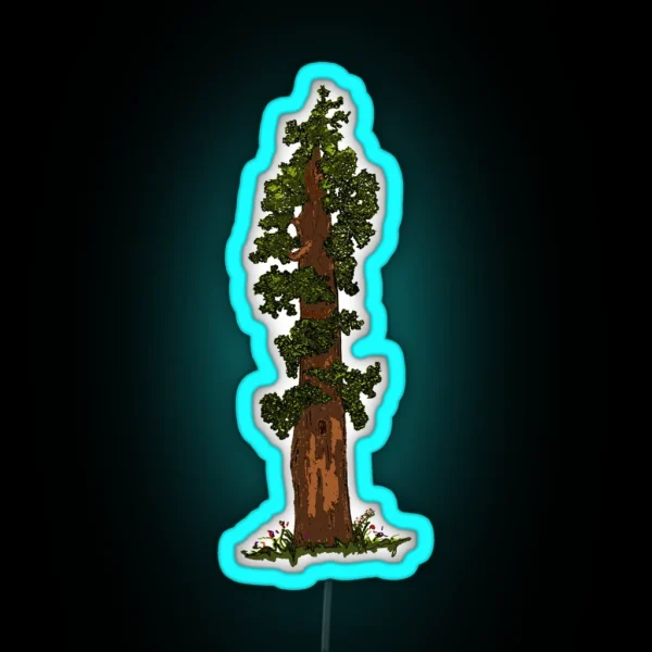 Giant Sequoia Tree RGB Neon Sign