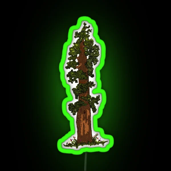 Giant Sequoia Tree RGB Neon Sign
