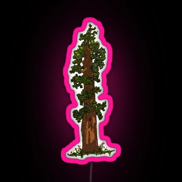 Giant Sequoia Tree RGB Neon Sign