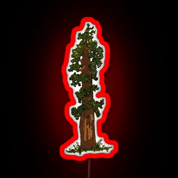 Giant Sequoia Tree RGB Neon Sign