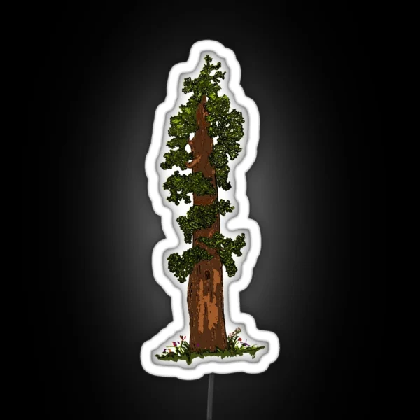 Giant Sequoia Tree RGB Neon Sign
