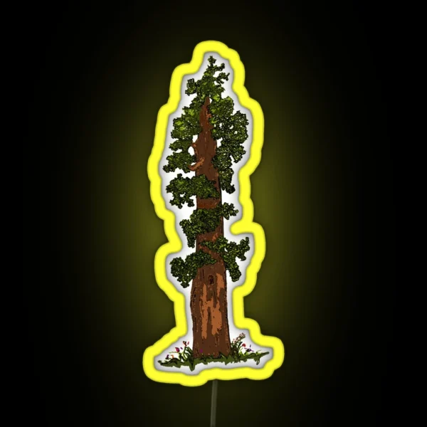Giant Sequoia Tree RGB Neon Sign