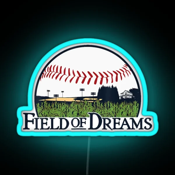Gifts Men Field Of Baseball Dreams Softball RGB Neon Sign