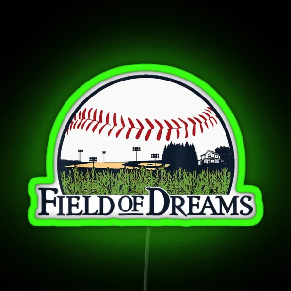 Gifts Men Field Of Baseball Dreams Softball RGB Neon Sign