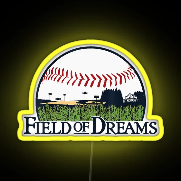 Gifts Men Field Of Baseball Dreams Softball RGB Neon Sign