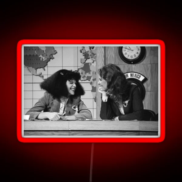 Gilda Radner And Jane Curtin RGB Neon Sign