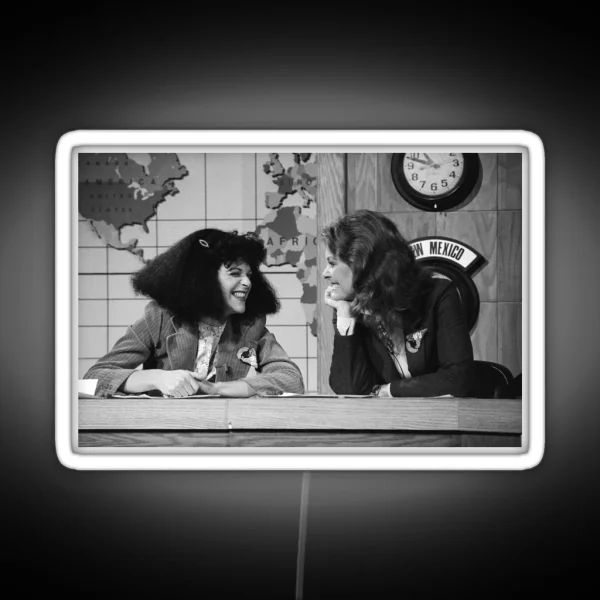 Gilda Radner And Jane Curtin RGB Neon Sign