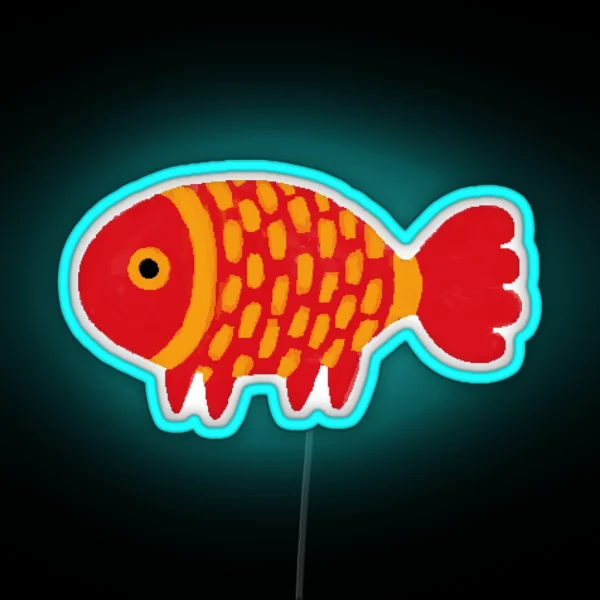 Gilded Fish RGB Neon Sign
