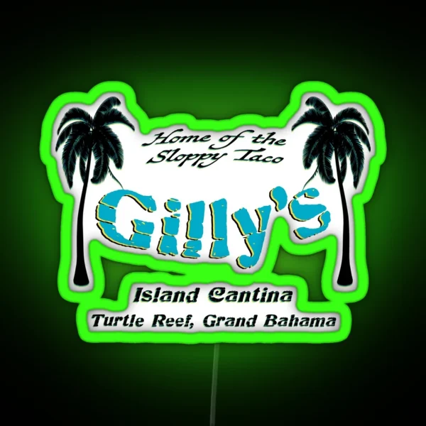 Gilly S Island Cantina RGB Neon Sign
