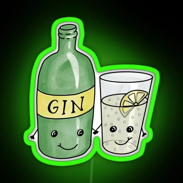 Gin And Tonic Cuties RGB Neon Sign