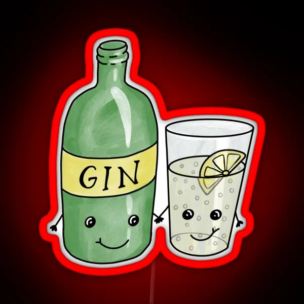 Gin And Tonic Cuties RGB Neon Sign