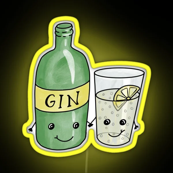 Gin And Tonic Cuties RGB Neon Sign
