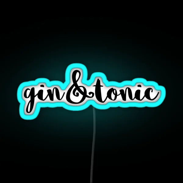 Gin And Tonic RGB Neon Sign