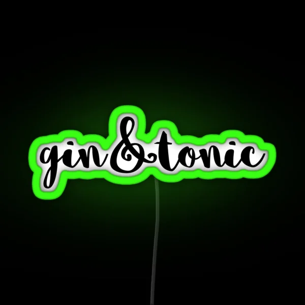 Gin And Tonic RGB Neon Sign