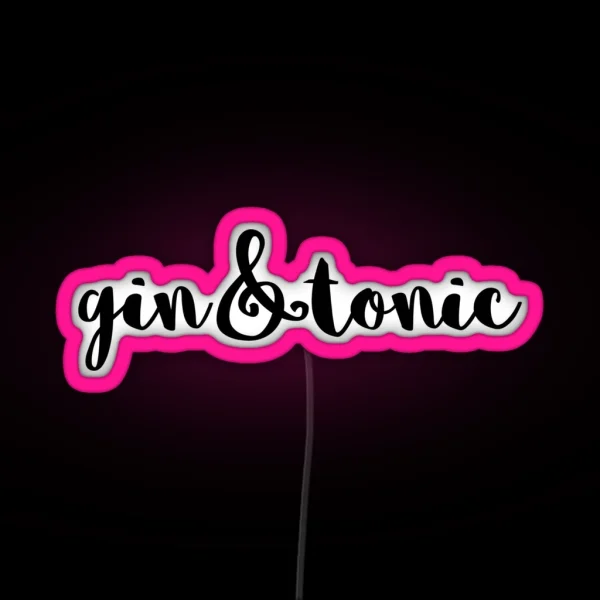 Gin And Tonic RGB Neon Sign