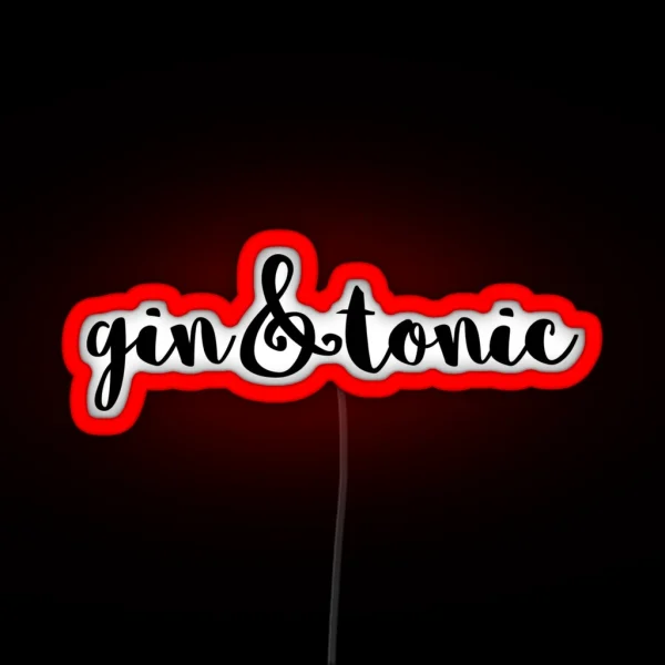 Gin And Tonic RGB Neon Sign