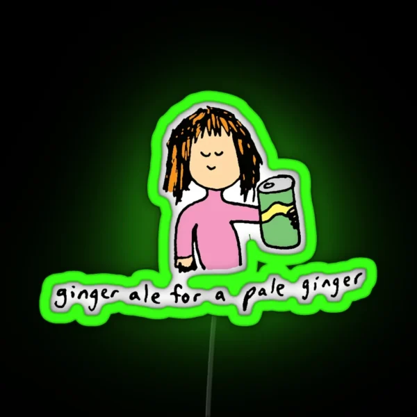 Ginger Ale For A Pale Ginger RGB Neon Sign