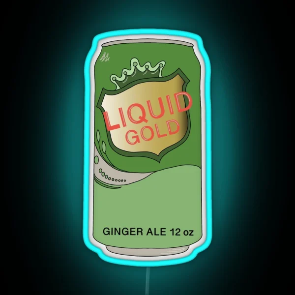 Ginger Ale Is Liquid Gold RGB Neon Sign
