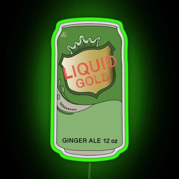 Ginger Ale Is Liquid Gold RGB Neon Sign