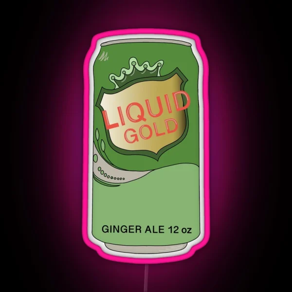 Ginger Ale Is Liquid Gold RGB Neon Sign