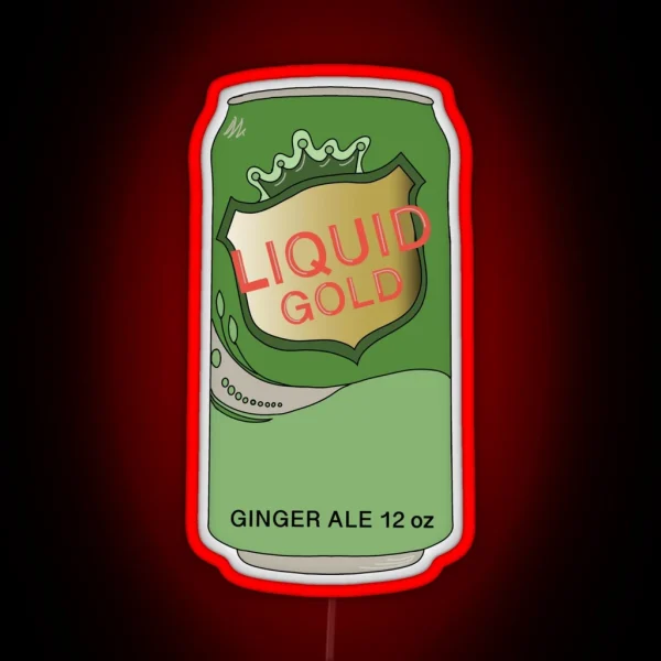 Ginger Ale Is Liquid Gold RGB Neon Sign