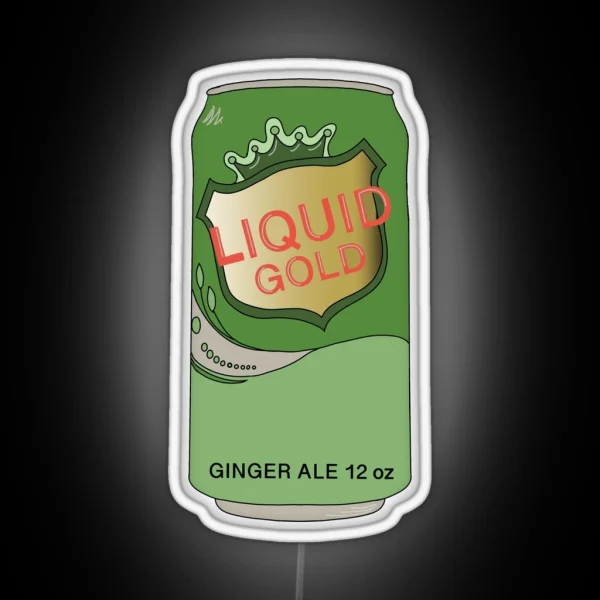 Ginger Ale Is Liquid Gold RGB Neon Sign