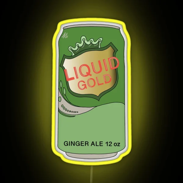 Ginger Ale Is Liquid Gold RGB Neon Sign