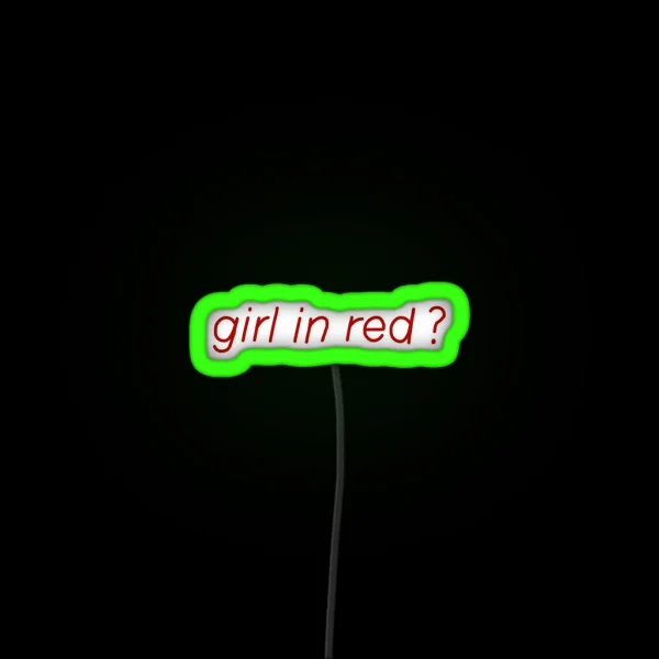 Girl In Red RGB Neon Sign