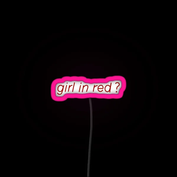 Girl In Red RGB Neon Sign