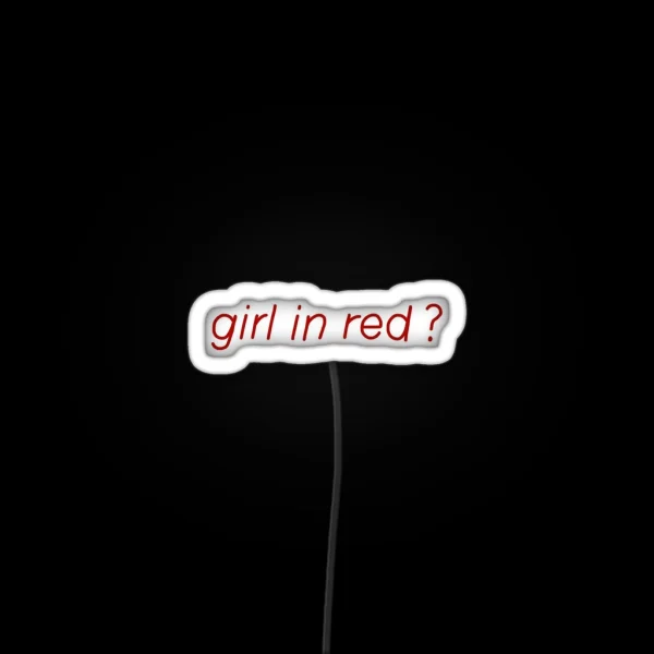 Girl In Red RGB Neon Sign