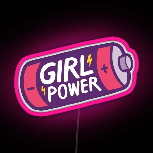 Girl Power RGB Neon Sign