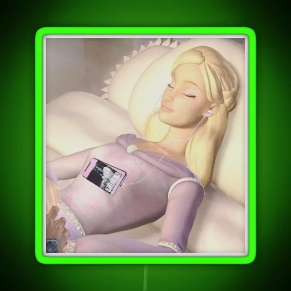 Girlblogger Barbie RGB Neon Sign
