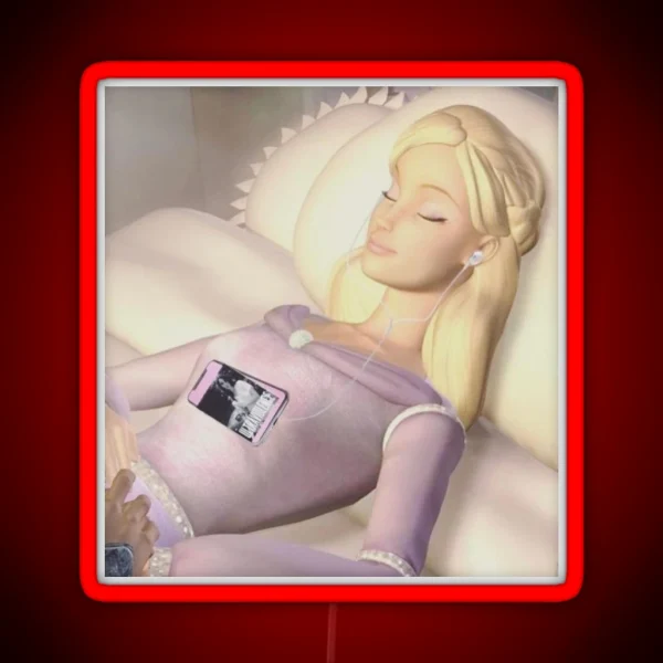 Girlblogger Barbie RGB Neon Sign