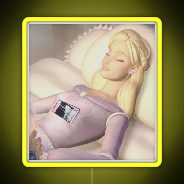 Girlblogger Barbie RGB Neon Sign