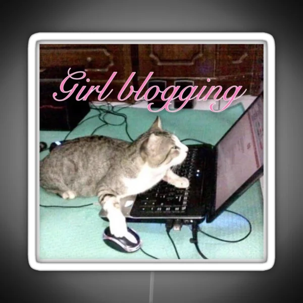 Girlblogging RGB Neon Sign