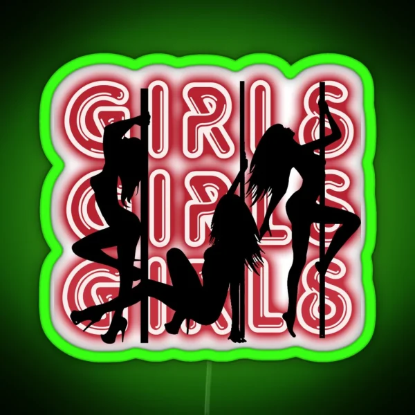 Girls Girls Girls RGB Neon Sign