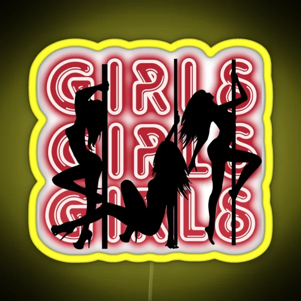 Girls Girls Girls RGB Neon Sign