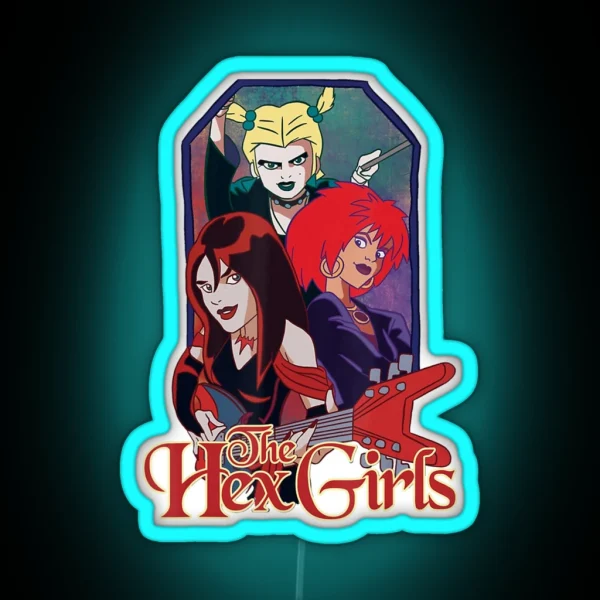 Girls Music Bands Classic Arts Hexs Costume RGB Neon Sign