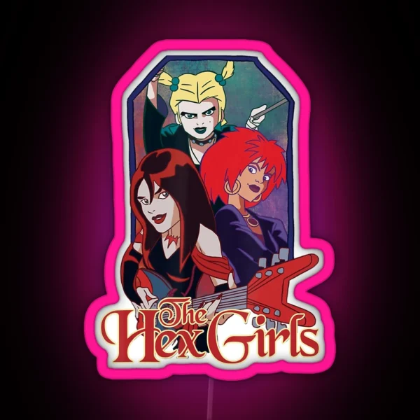 Girls Music Bands Classic Arts Hexs Costume RGB Neon Sign