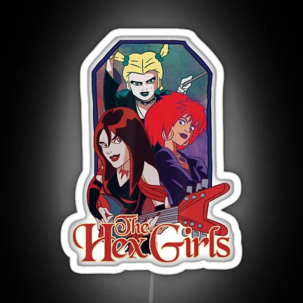 Girls Music Bands Classic Arts Hexs Costume RGB Neon Sign