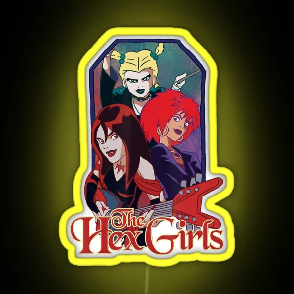 Girls Music Bands Classic Arts Hexs Costume RGB Neon Sign