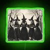 Glamorous vintage style witch coven neon sign decor for girls