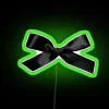 RGB neon sign with colorful LED lights in feminine design