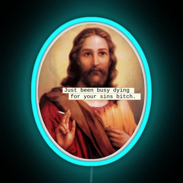 Give Jesus A Break RGB Neon Sign