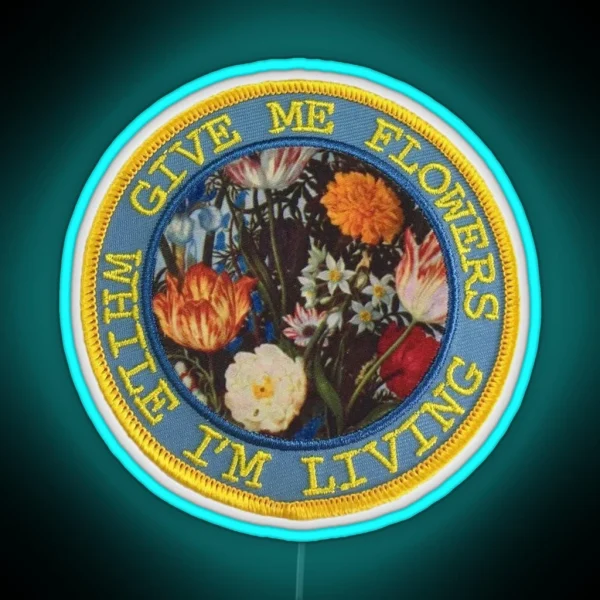 Give Me Flowers RGB Neon Sign
