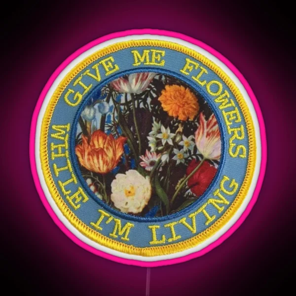 Give Me Flowers RGB Neon Sign