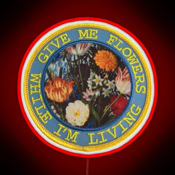 Give Me Flowers RGB Neon Sign