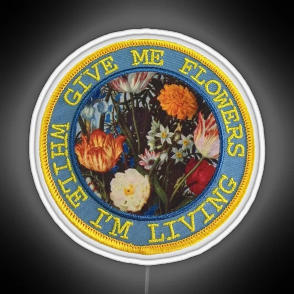 Give Me Flowers RGB Neon Sign