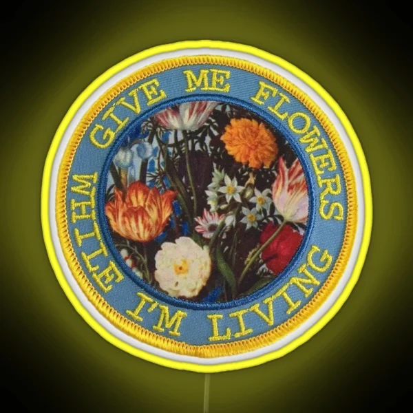 Give Me Flowers RGB Neon Sign